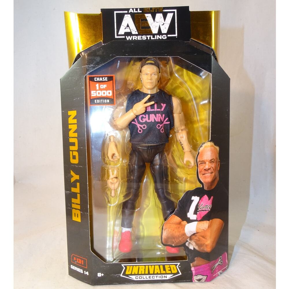 AEW Unrivaled Series 14 Billy Gunn CHASE 1/5000 Action Figure NEW SEALED!